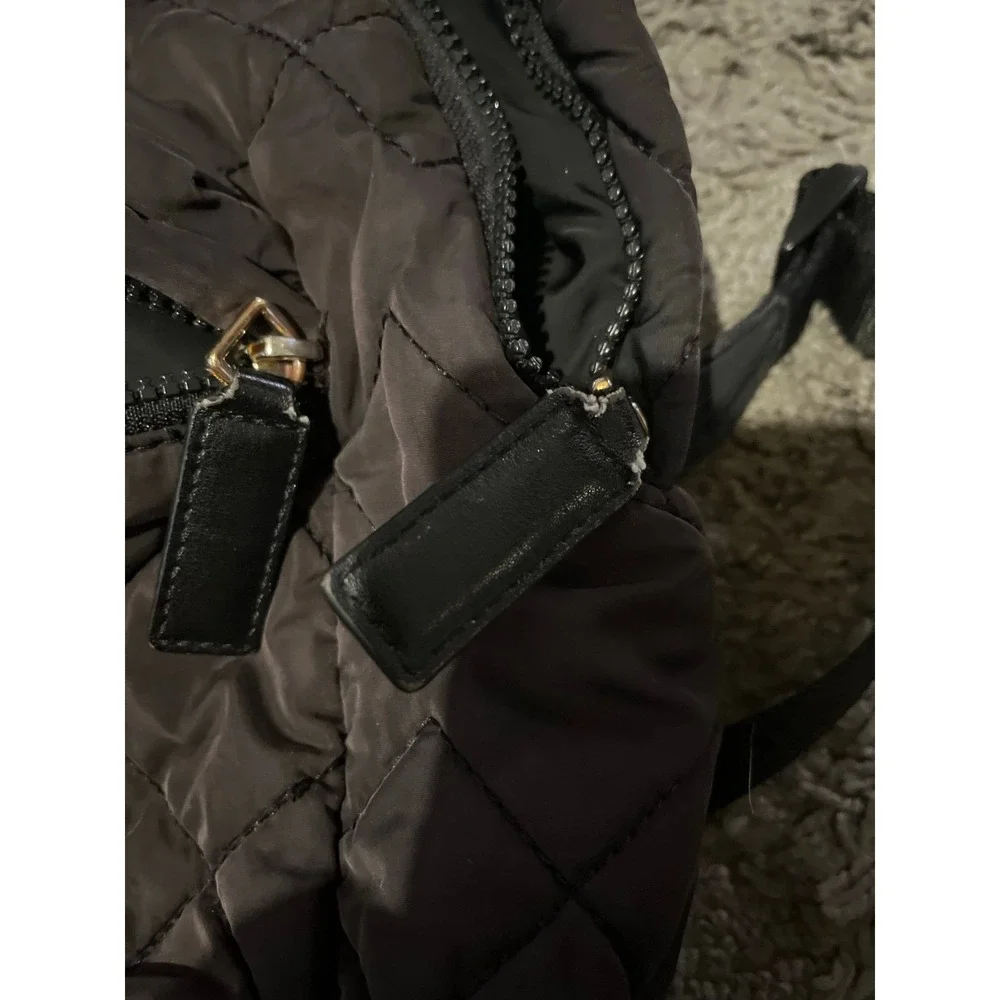 MARC JACOBS Quilted Nylon Backpack Black Quilted School Medium Capsule